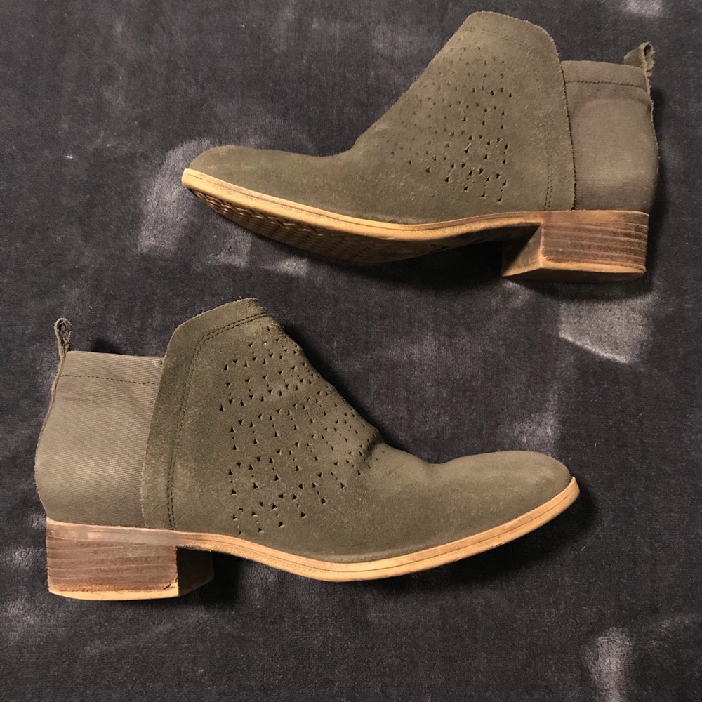 Toms Olive Ankle Boots